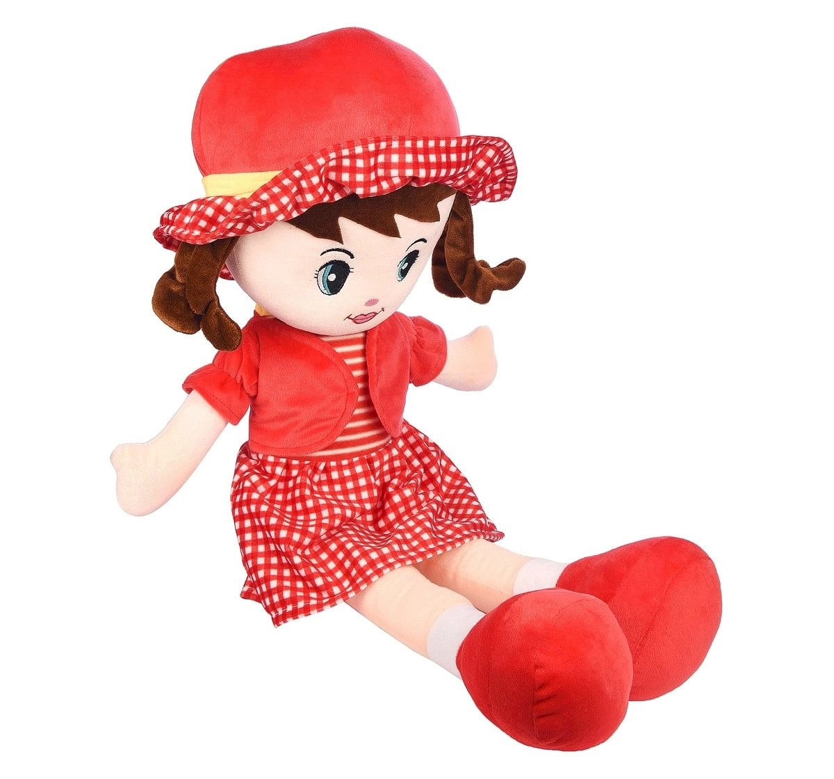 Toytales Winky Doll 100Cm Rag Dolls Red 3Y+