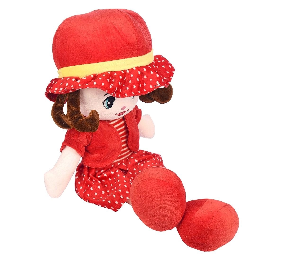Toytales Winky Doll 80Cm Rag Dolls Red 3Y+