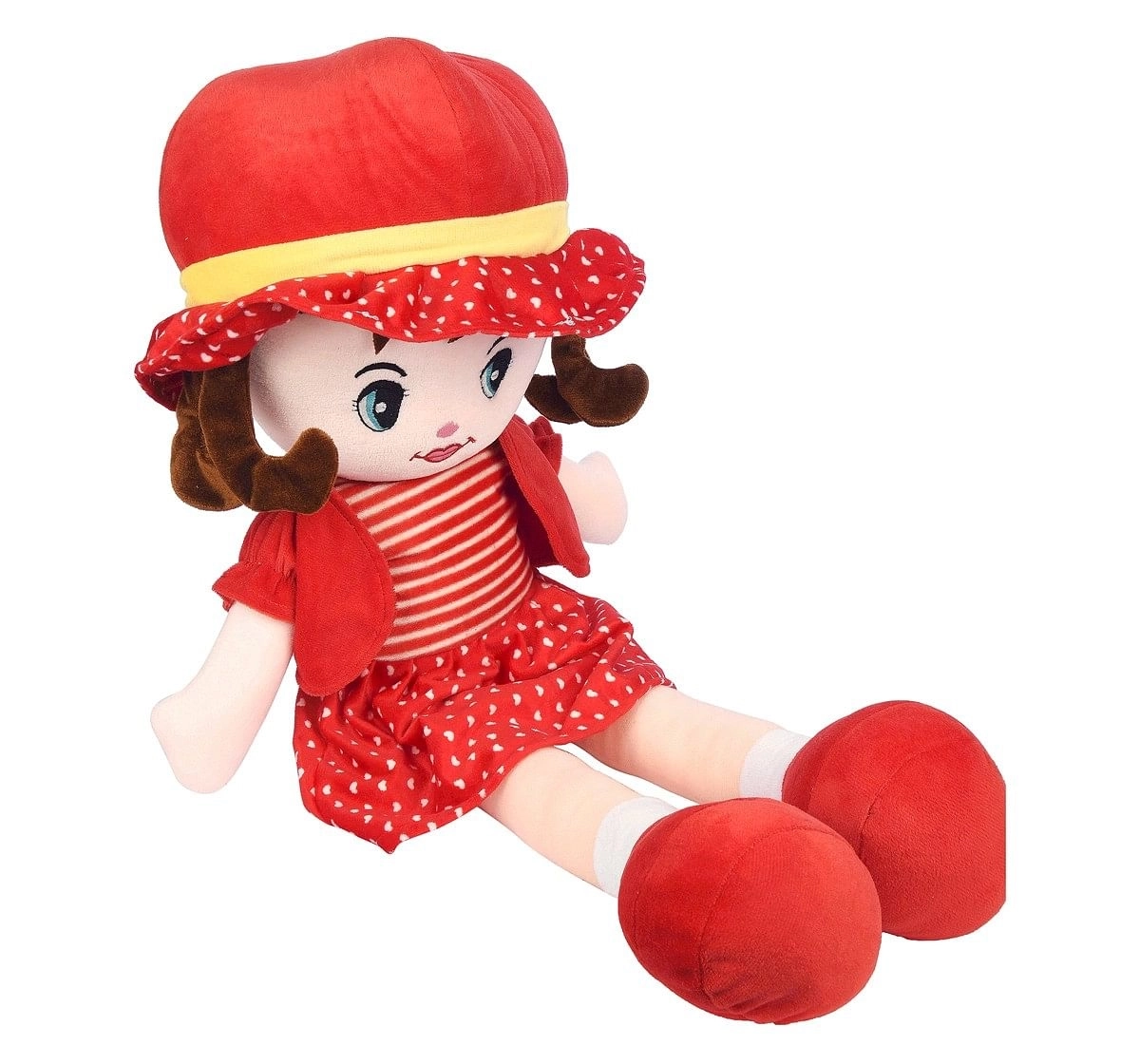 Toytales Winky Doll 80Cm Rag Dolls Red 3Y+