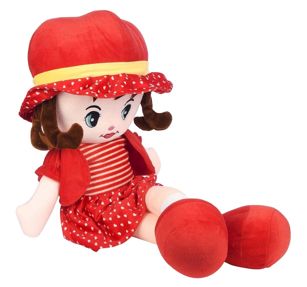 Toytales Winky Doll 80Cm Rag Dolls Red 3Y+