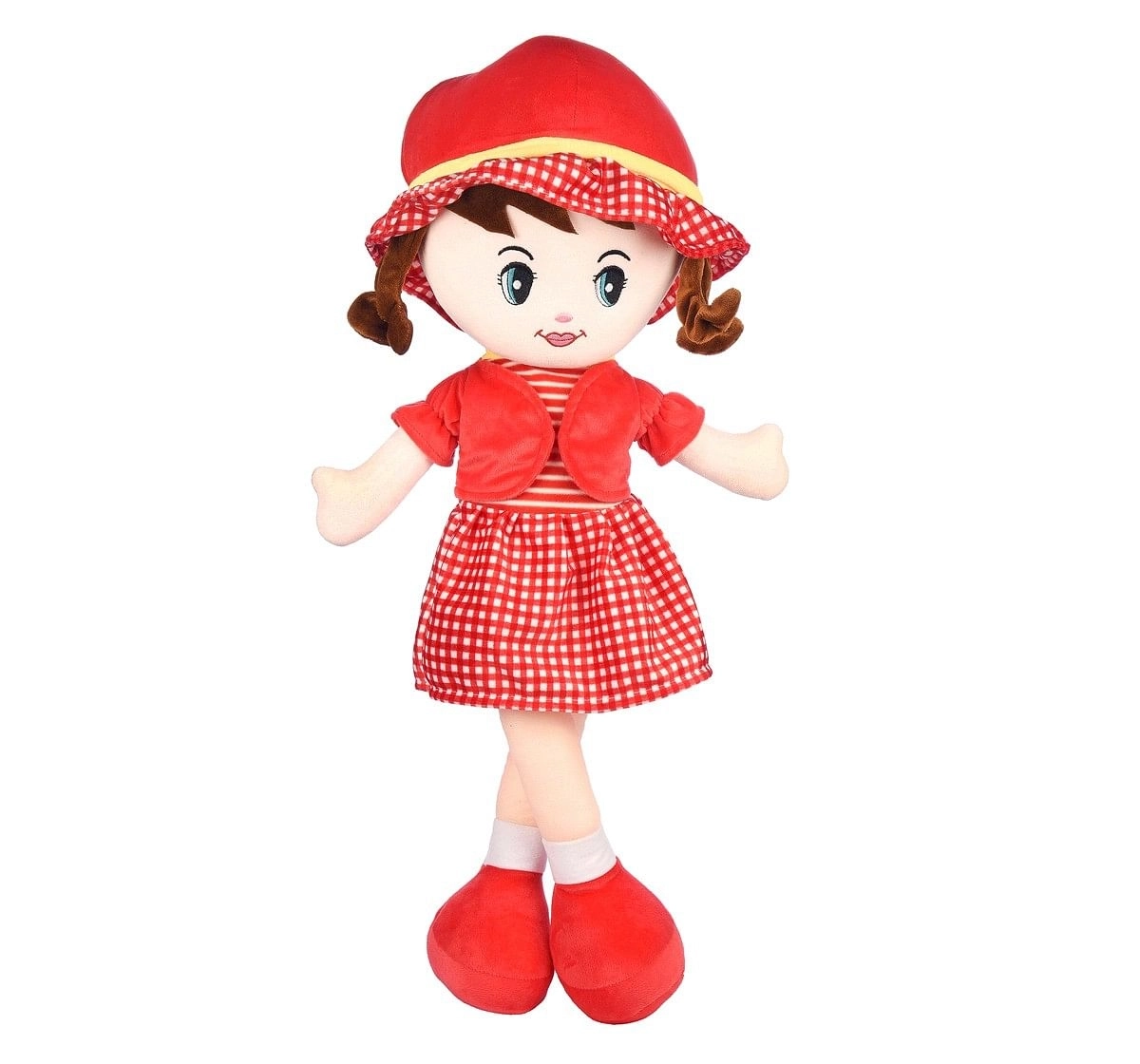 Toytales Winky Doll 80Cm Rag Dolls Red 3Y+