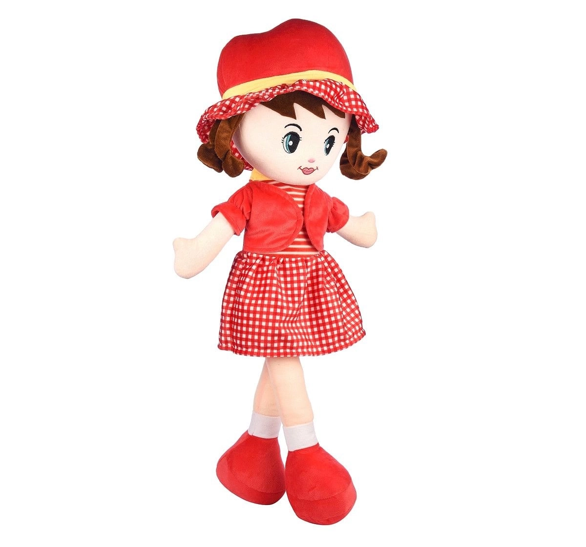 Toytales Winky Doll 80Cm Rag Dolls Red 3Y+