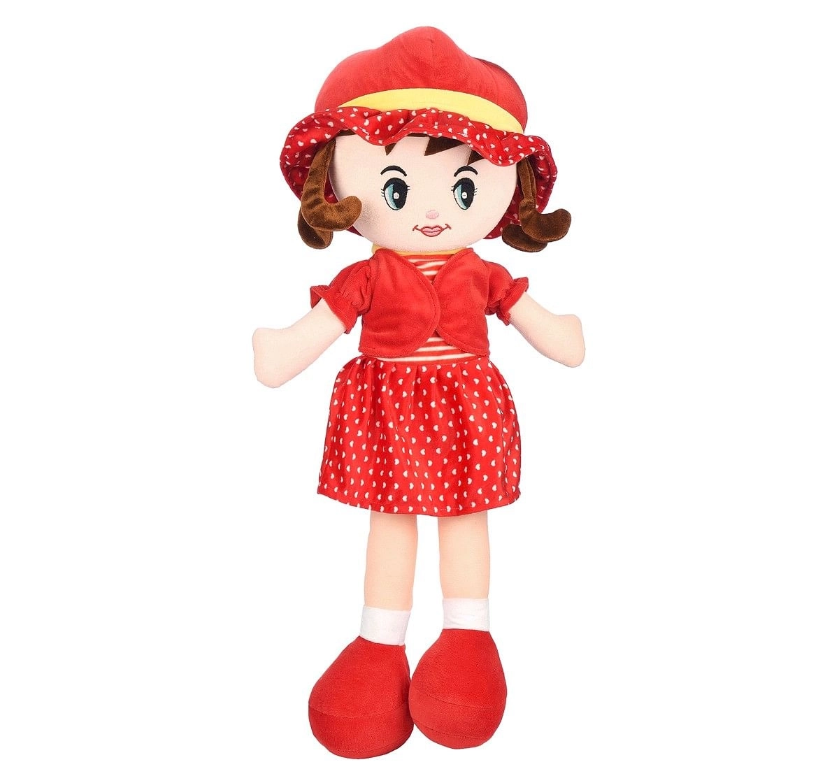 Toytales Winky Doll 80Cm Rag Dolls Red 3Y+