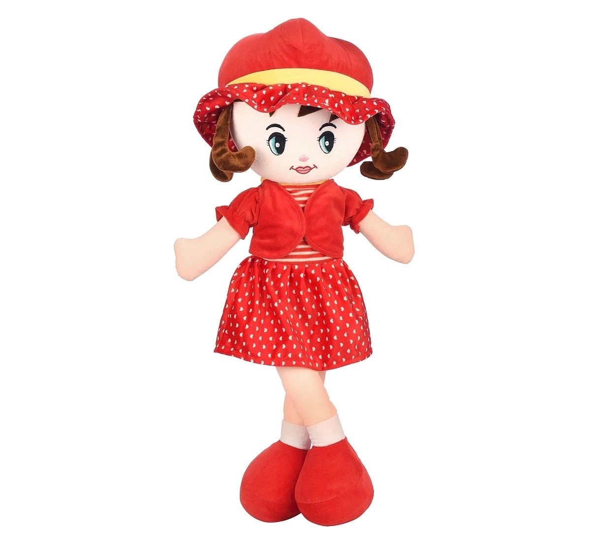 Toytales Winky Doll 80Cm Rag Dolls Red 3Y+