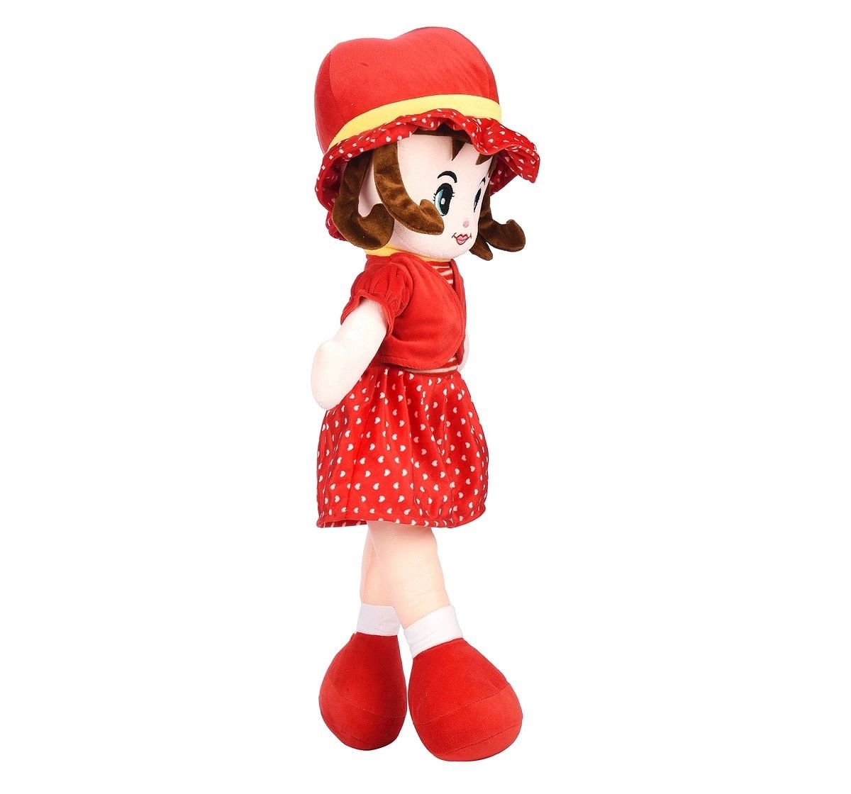 Toytales Winky Doll 80Cm Rag Dolls Red 3Y+
