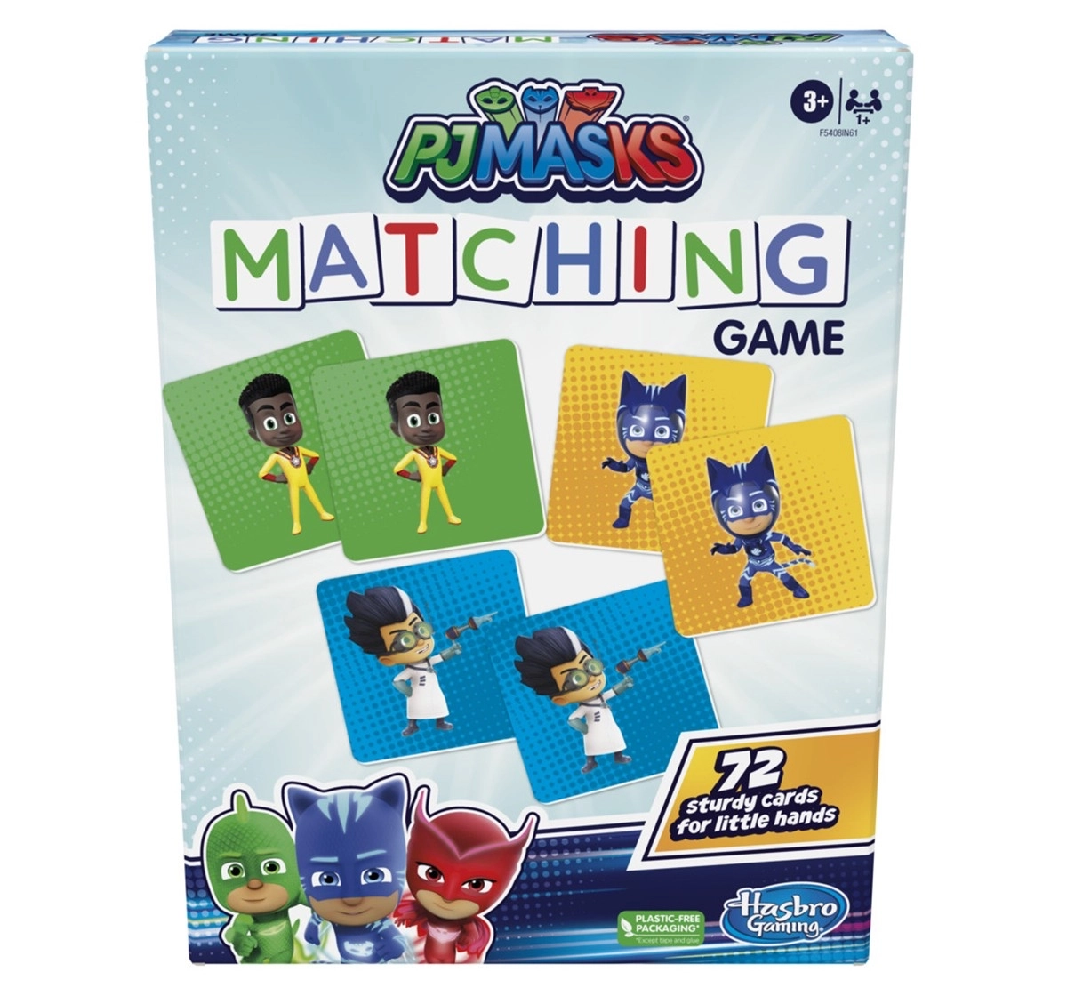 Hasbro Gaming PJ Masks Matching Game for Kids, Fun Preschool Game, Multicolor, 3Y+