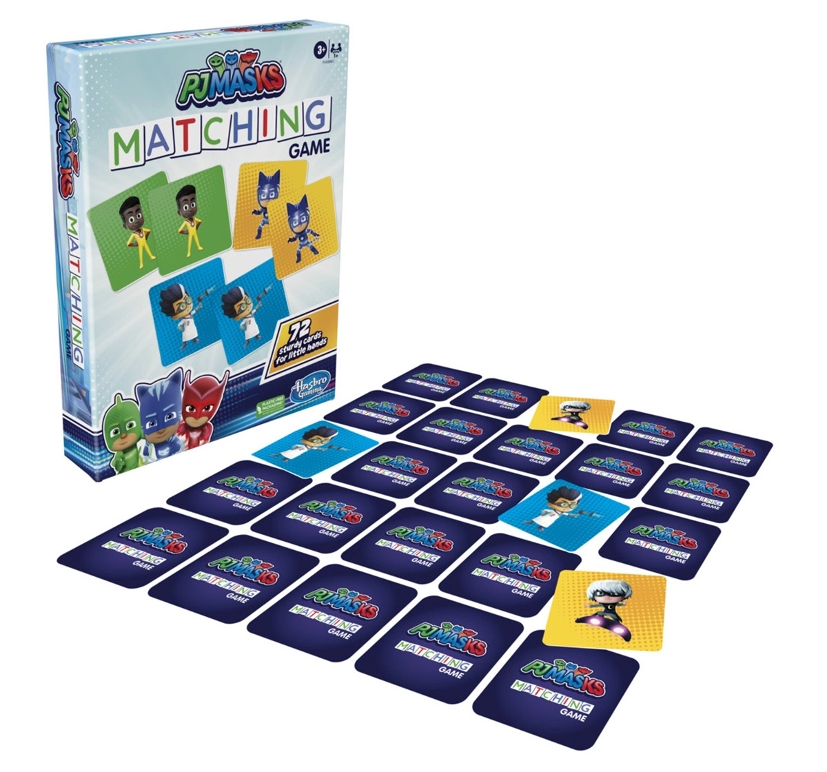 Hasbro Gaming PJ Masks Matching Game for Kids, Fun Preschool Game, Multicolor, 3Y+