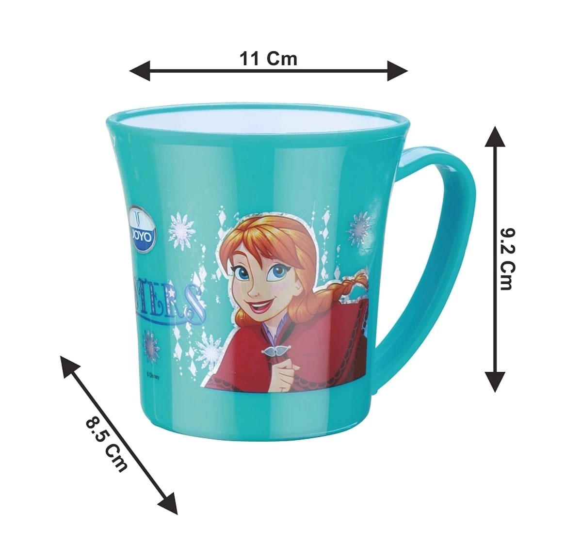 Joyo Disney Mickey Double Wall Float Milk & Tea Mug for Kids with Cartoon Print Mug for Kids with Handle, 190ml, Red, 3Yrs+