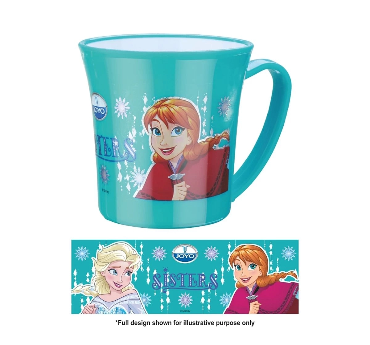 Joyo Disney Mickey Double Wall Float Milk & Tea Mug for Kids with Cartoon Print Mug for Kids with Handle, 190ml, Red, 3Yrs+