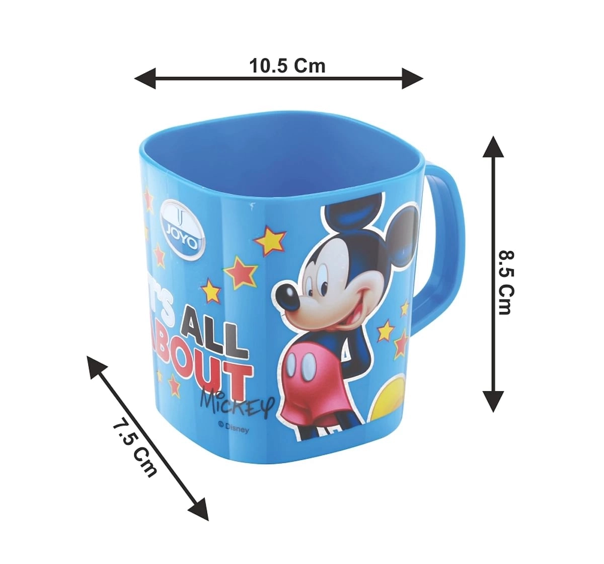 Joyo Disney Minnie Double Wall Float Milk & Tea Mug for Kids with Cartoon Print Mug for Kids with Handle, 190ml, Red, 3Yrs+
