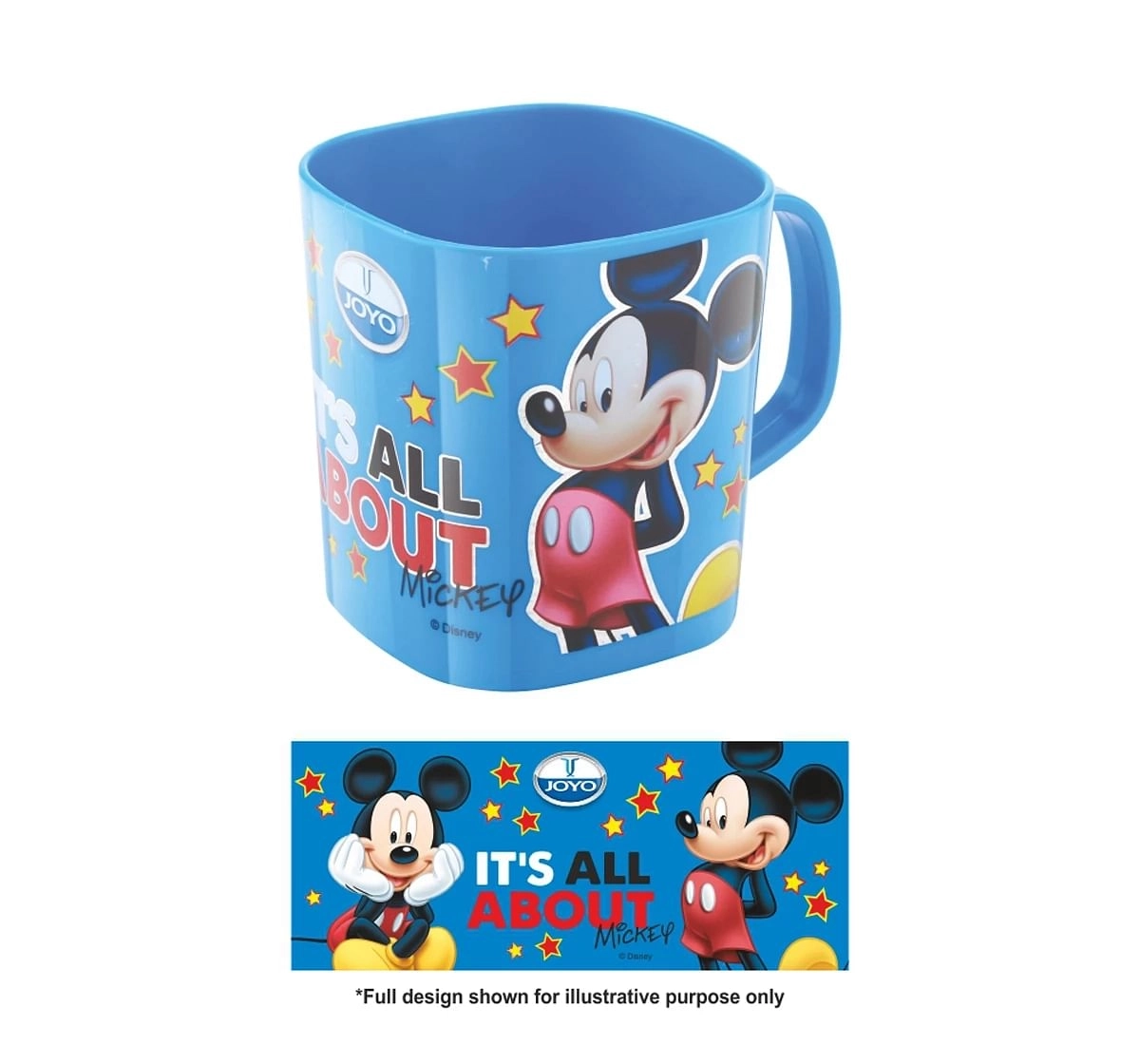 Joyo Disney Minnie Double Wall Float Milk & Tea Mug for Kids with Cartoon Print Mug for Kids with Handle, 190ml, Red, 3Yrs+