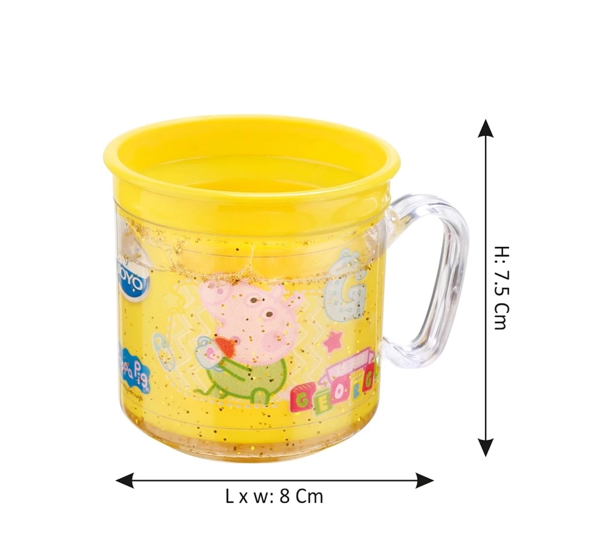 Joyo Disney Minnie Double Wall Sail Milk & Tea Mug for Kids with Cartoon Print Mug for Kids with Handle, 190ml, Pink, 3Yrs+