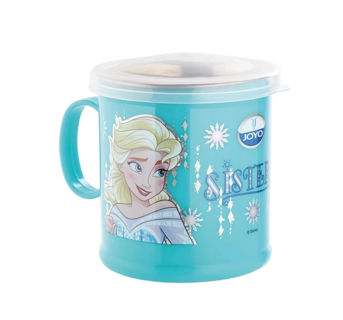 Joyo Disney Princess Espresso Milk & Tea Stainless Steel Mug for Kids with Cartoon Print Mug for Kids with Lid, 250ml, Pink, 3Yrs+