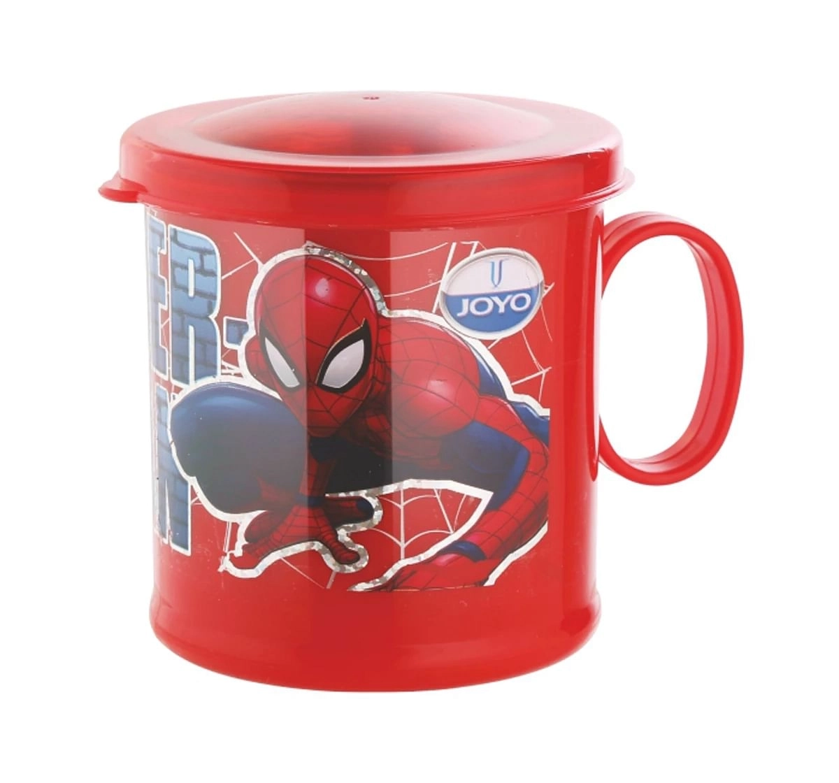 Joyo Marvel Spiderman Espresso Milk & Tea Stainless Steel Mug for Kids with Cartoon Print Mug for Kids with Lid, 250ml, Red, 3Yrs+