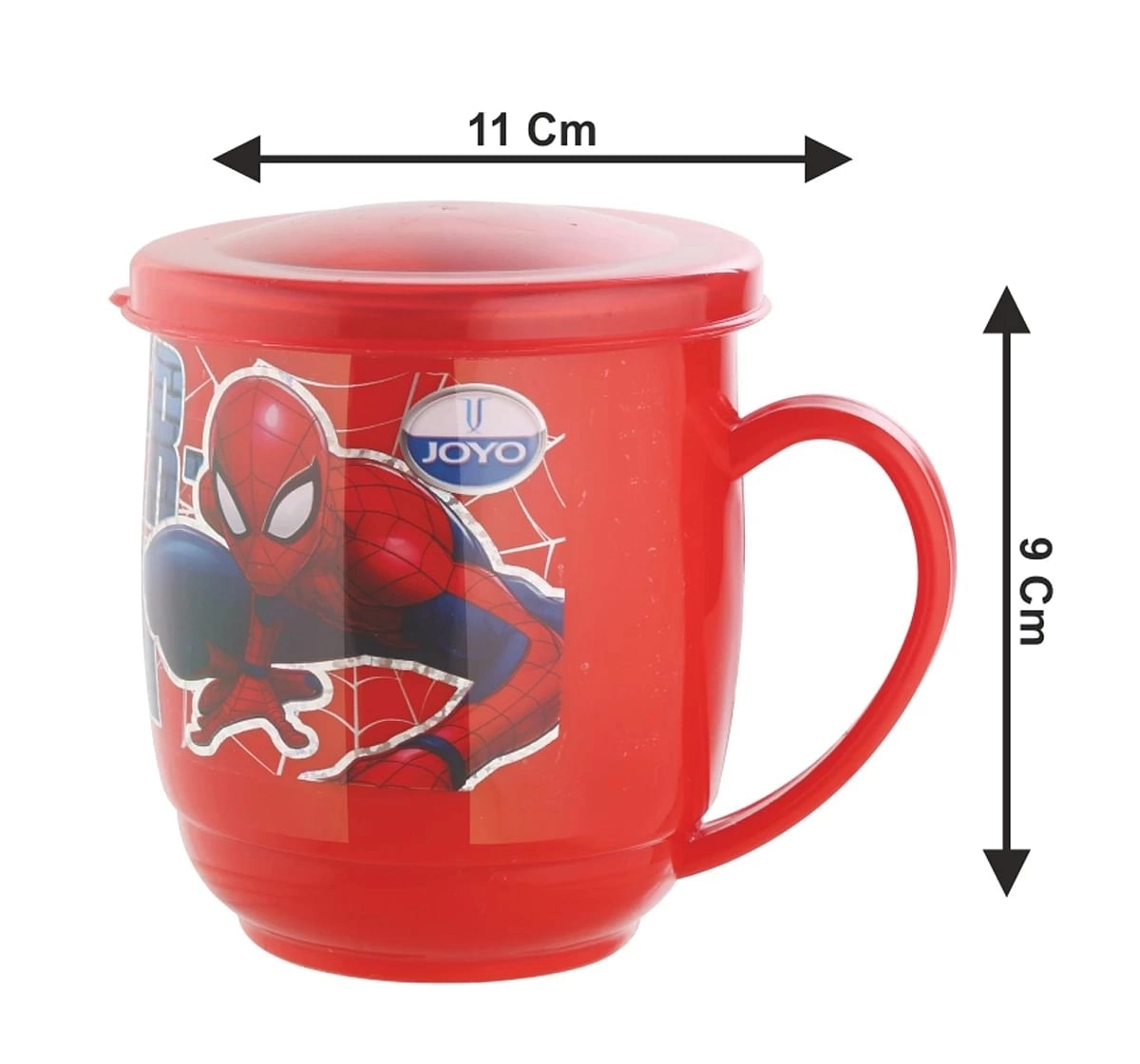 Joyo Disney Minnie Milka Milk & Tea Stainless Steel Mug for Kids with Cartoon Print Mug for Kids with Lid, 280ml, Red, 3Yrs+