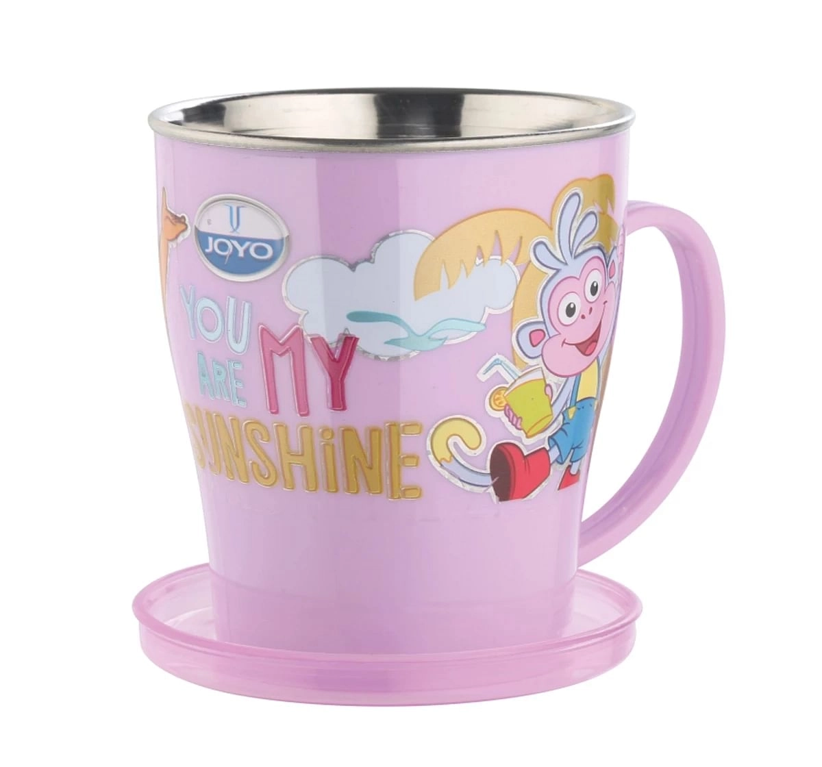 Joyo Disney Peppa Dream Milk & Tea Mug for Kids with Cartoon Print Mug for Kids with Handle, 300ml, Blue, 3Yrs+