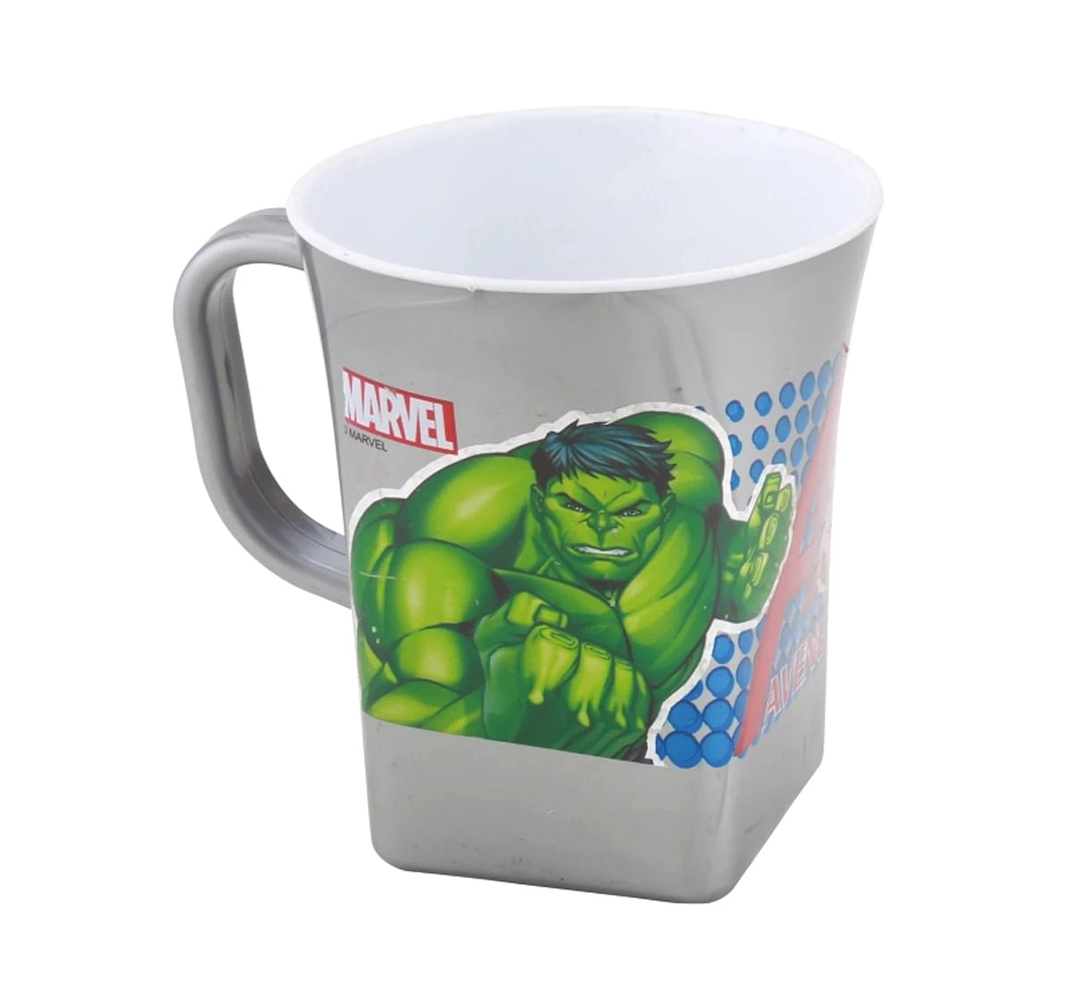 Joyo Marvel Avengers Dream Milk & Tea Mug for Kids with Cartoon Print Mug for Kids with Handle, 300ml, Grey, 3Yrs+