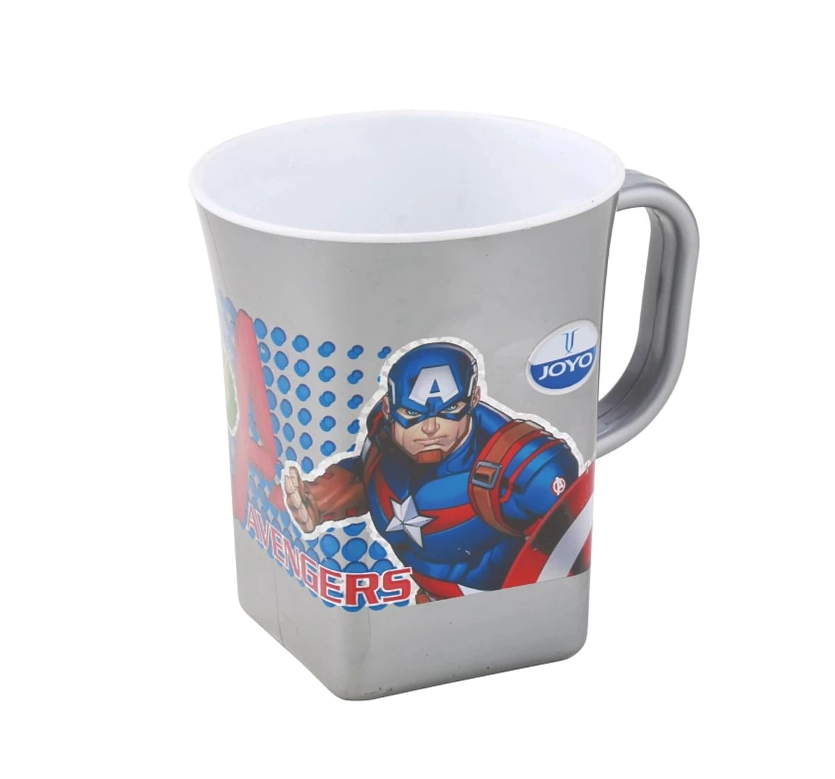 Joyo Marvel Avengers Dream Milk & Tea Mug for Kids with Cartoon Print Mug for Kids with Handle, 300ml, Grey, 3Yrs+