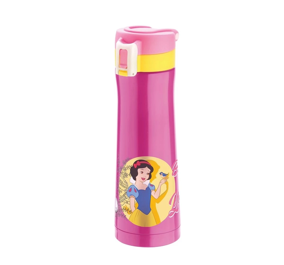 Disney Princess Zing Stainless Steel Insulated Water Bottle by Joyo for Kids of Ages 3Yrs+, 500 ML, Pink