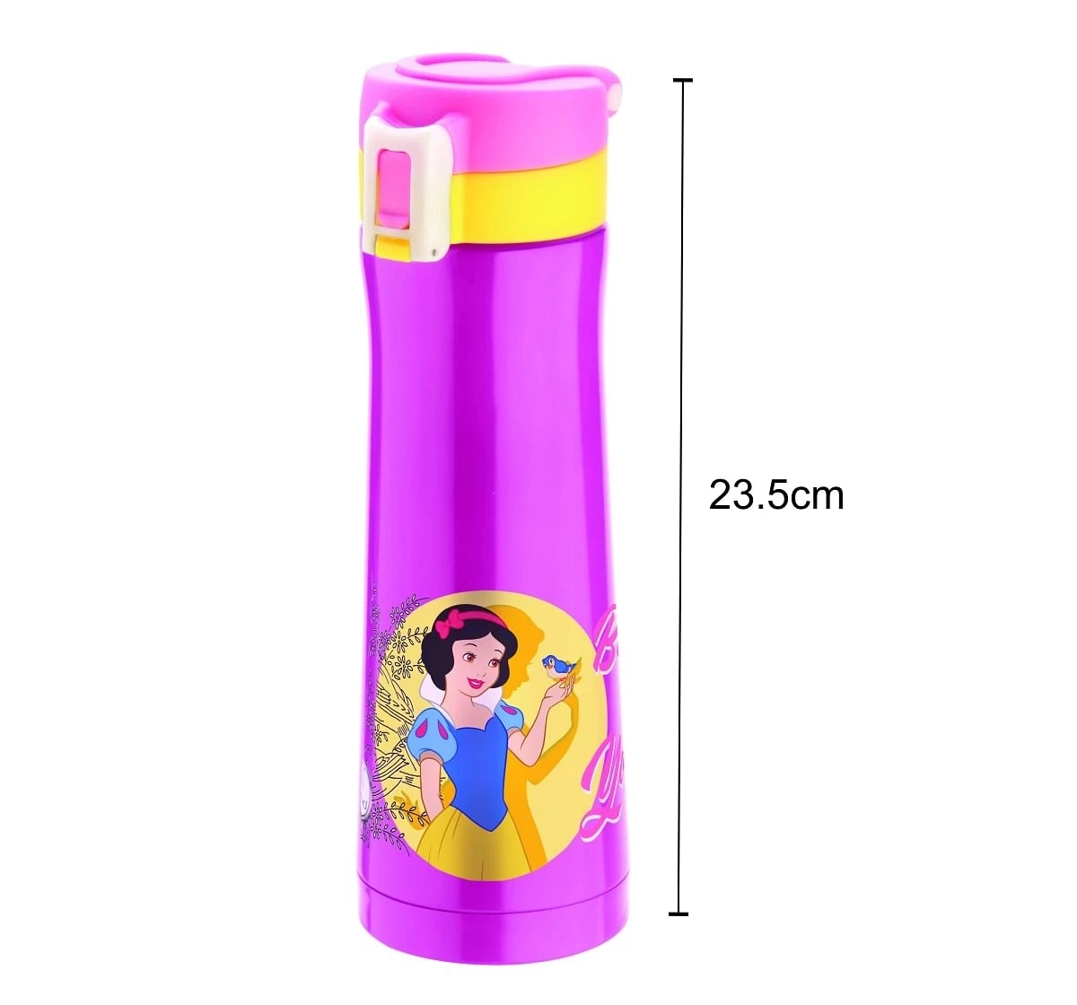Disney Princess Zing Stainless Steel Insulated Water Bottle by Joyo for Kids of Ages 3Yrs+, 500 ML, Pink
