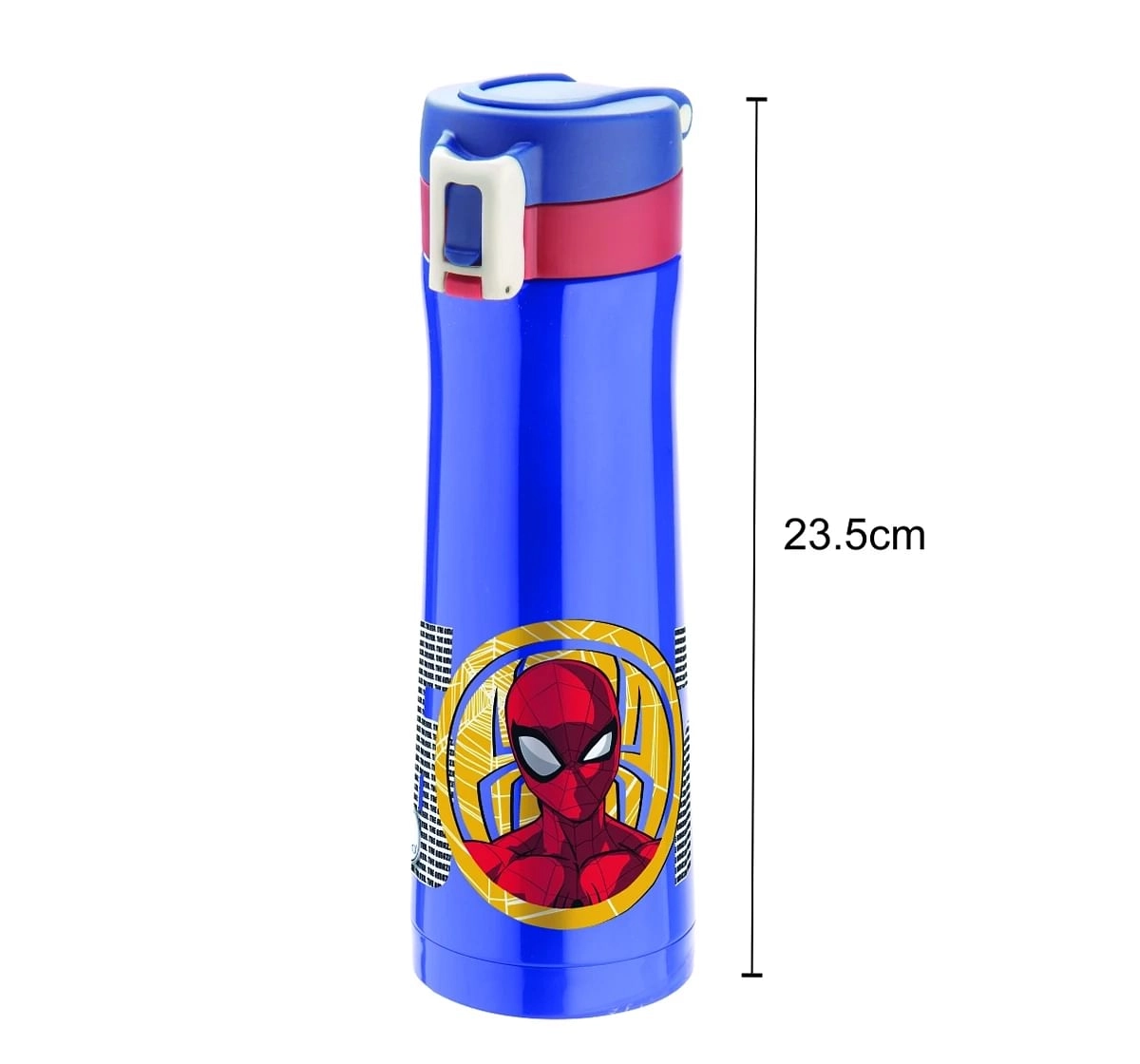 Marvel Spiderman Zing Stainless Steel Insulated Water Bottle by Joyo for Kids of Ages 3Yrs+, 500 ML, Blue