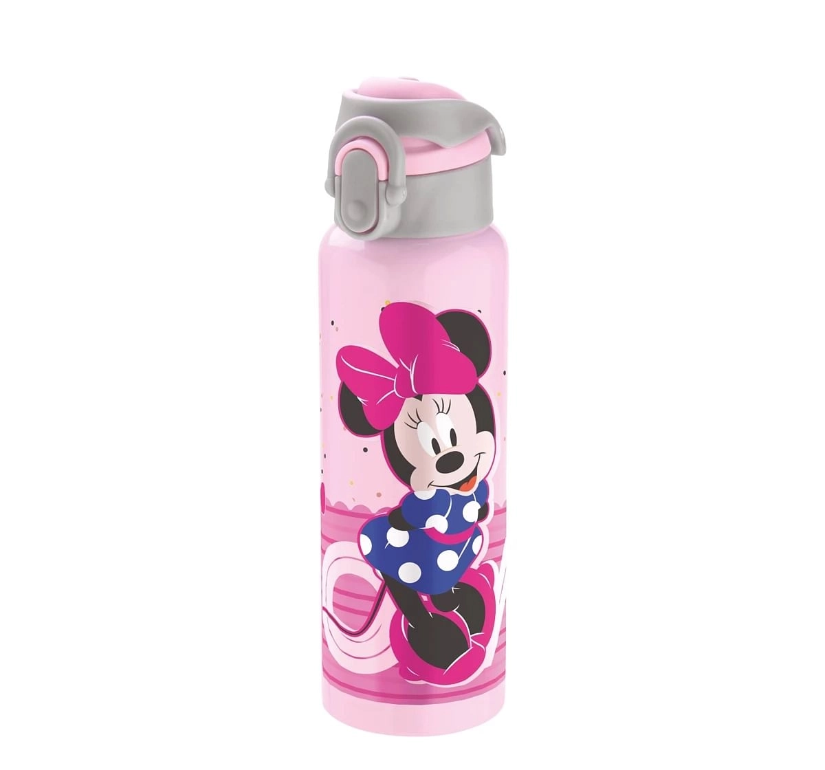 Disney Minnie Passion Stainless Steel Insulated Water Bottle by Joyo for Kids of Ages 3Yrs+, 600 ML, Pink