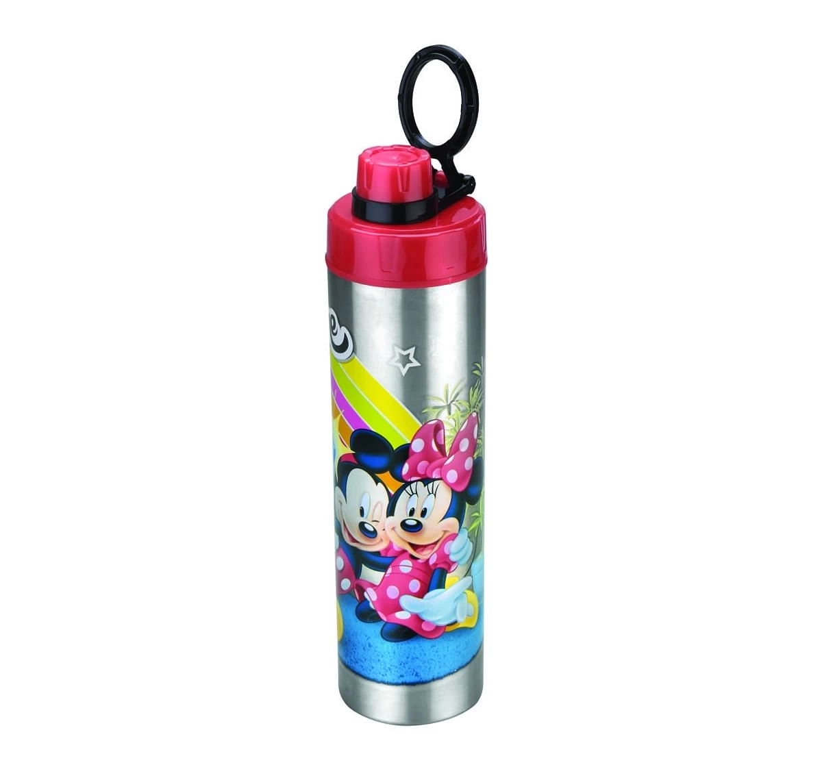 Disney Racer Bottle by Joyo, Stainless Steel Insulated Water Bottle by Joyo for Kids of Ages 3Yrs+, 800 ML, Mickey , Silver