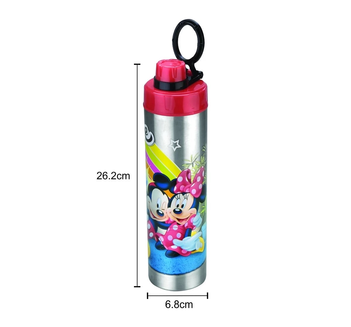 Disney Racer Bottle by Joyo, Stainless Steel Insulated Water Bottle by Joyo for Kids of Ages 3Yrs+, 800 ML, Mickey , Silver