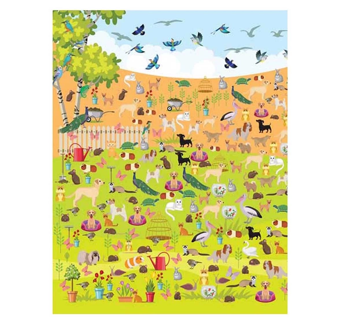 Dreamland Paper Back Look and Find Animals Activity Book for kids 4Y+, Multicolour
