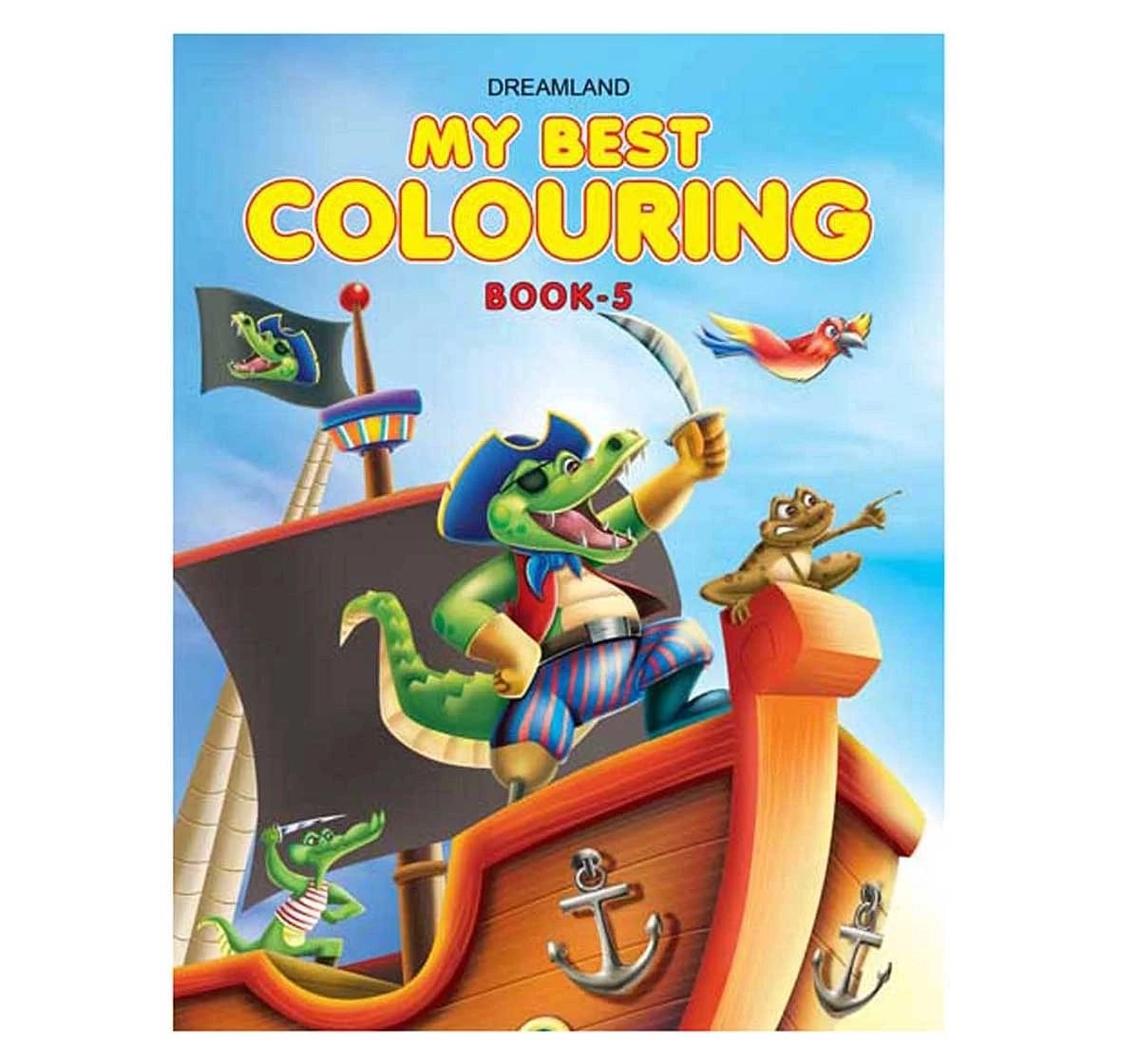 Dreamland Paper Back My Best Colouring Book Part 5 for kids 3Y+, Multicolour