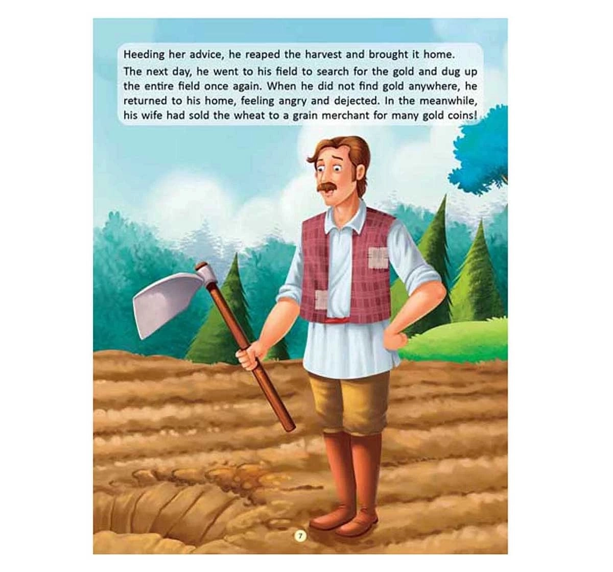 Dreamland Paper Back Gold Grows In the Farm 11 Famous Moral Story Books for kids 4Y+, Multicolour