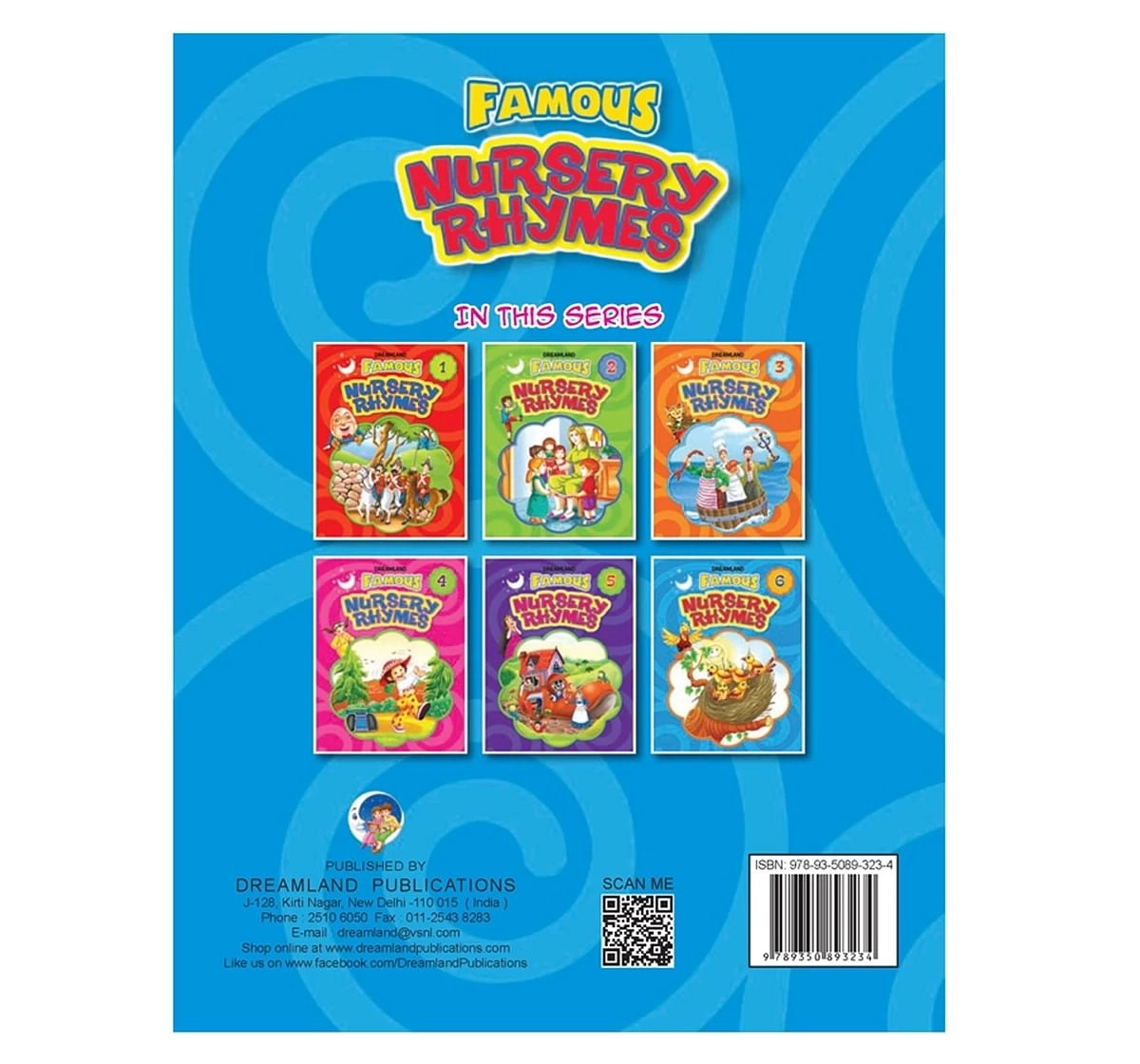 Dreamland Paper Back Famous Nursery Rhymes Part 6 Early Learning Book for kids 3Y+, Multicolour