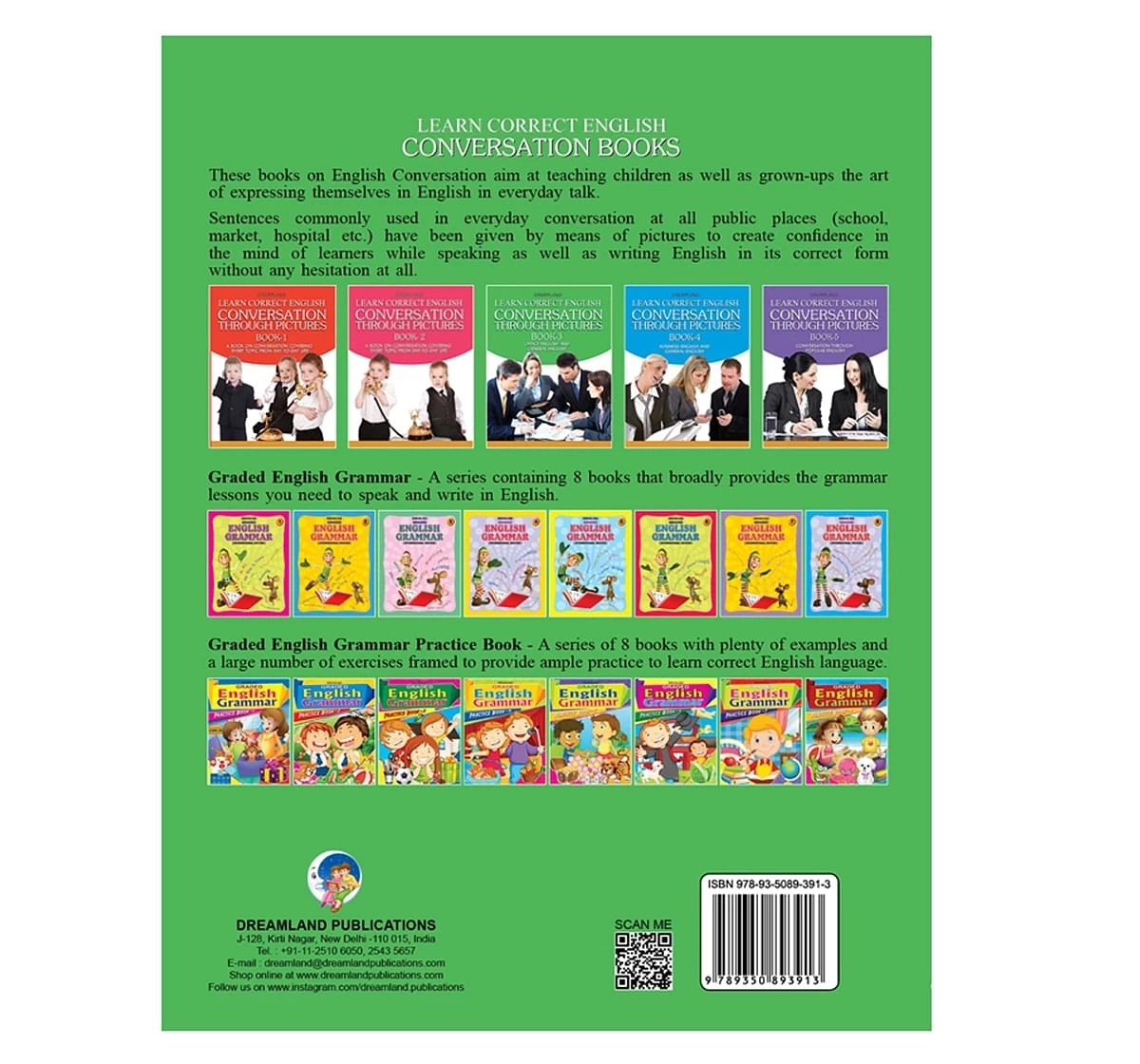 Dreamland Paper Back Learn Correct English Conversation Part 3 Book for kids 10Y+, Multicolour