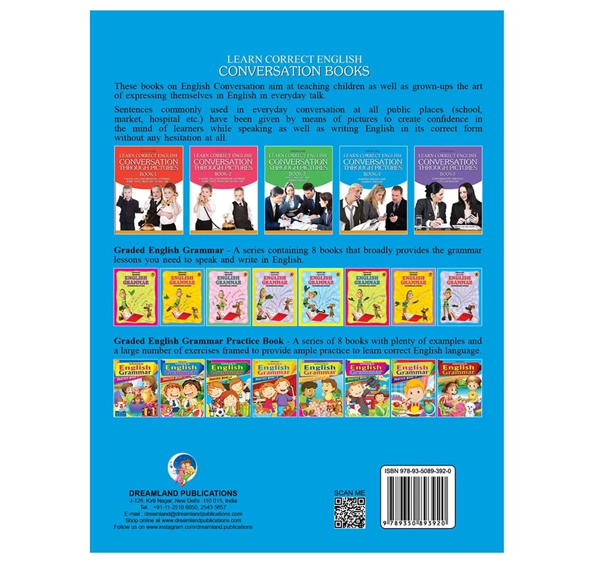 Dreamland Paper Back Learn Correct English Conversation Part 4 Book for kids 10Y+, Multicolour