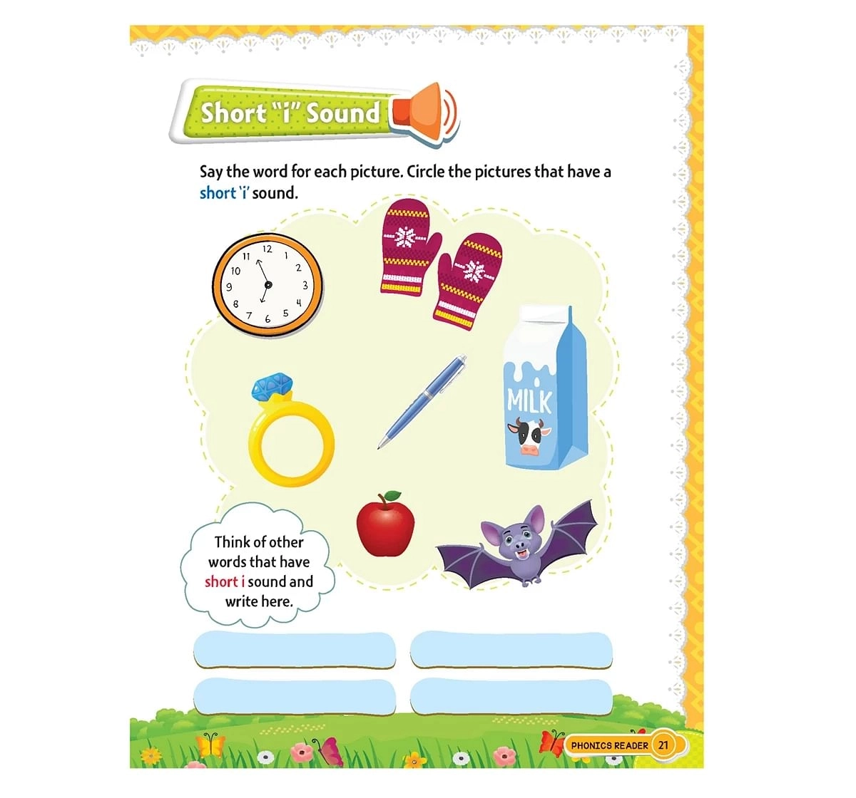 Dreamland Paper Back Phonics Reader 2 Short and Long Vowel Sounds Early Learning Book for kids 5Y+, Multicolour