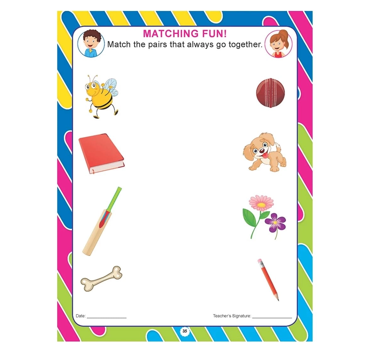 Dreamland Paper Back Pre Nursery Pattern Writing Book for kids 3Y+, Multicolour