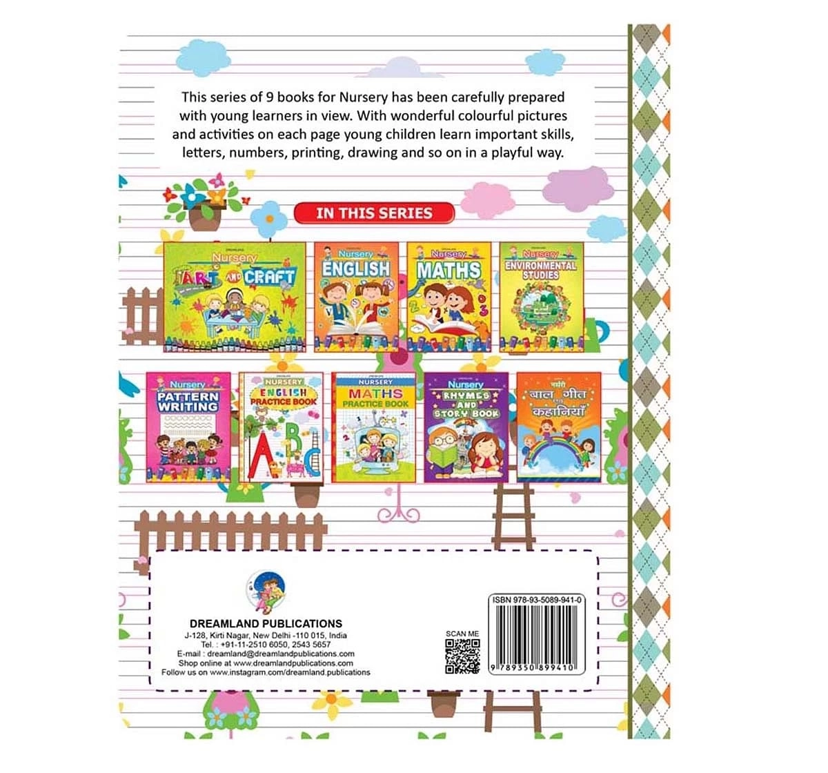 Dreamland Paper Back Nursery English Practice Book for kids 3Y+, Multicolour