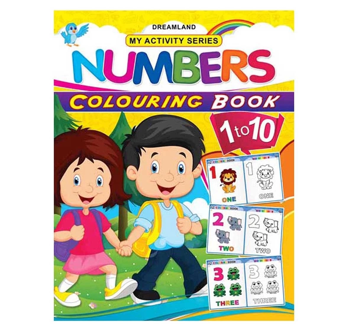 Dreamland Paper Back My Activity Numbers Colouring Book for kids 3Y+, Multicolour