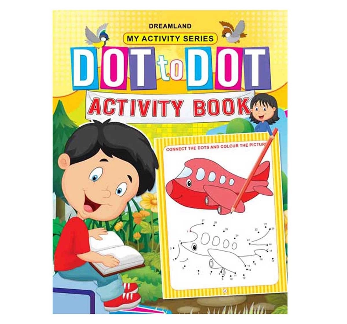 Dreamland Paper Back Dot To Dot Activity Book for kids 3Y+, Multicolour