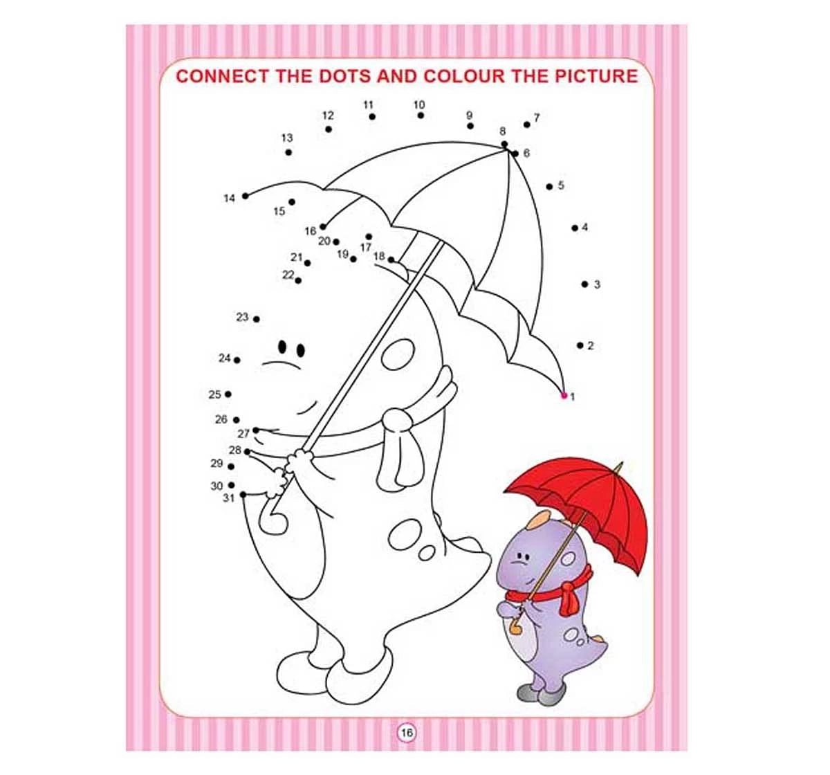 Dreamland Paper Back Dot To Dot Activity Book for kids 3Y+, Multicolour