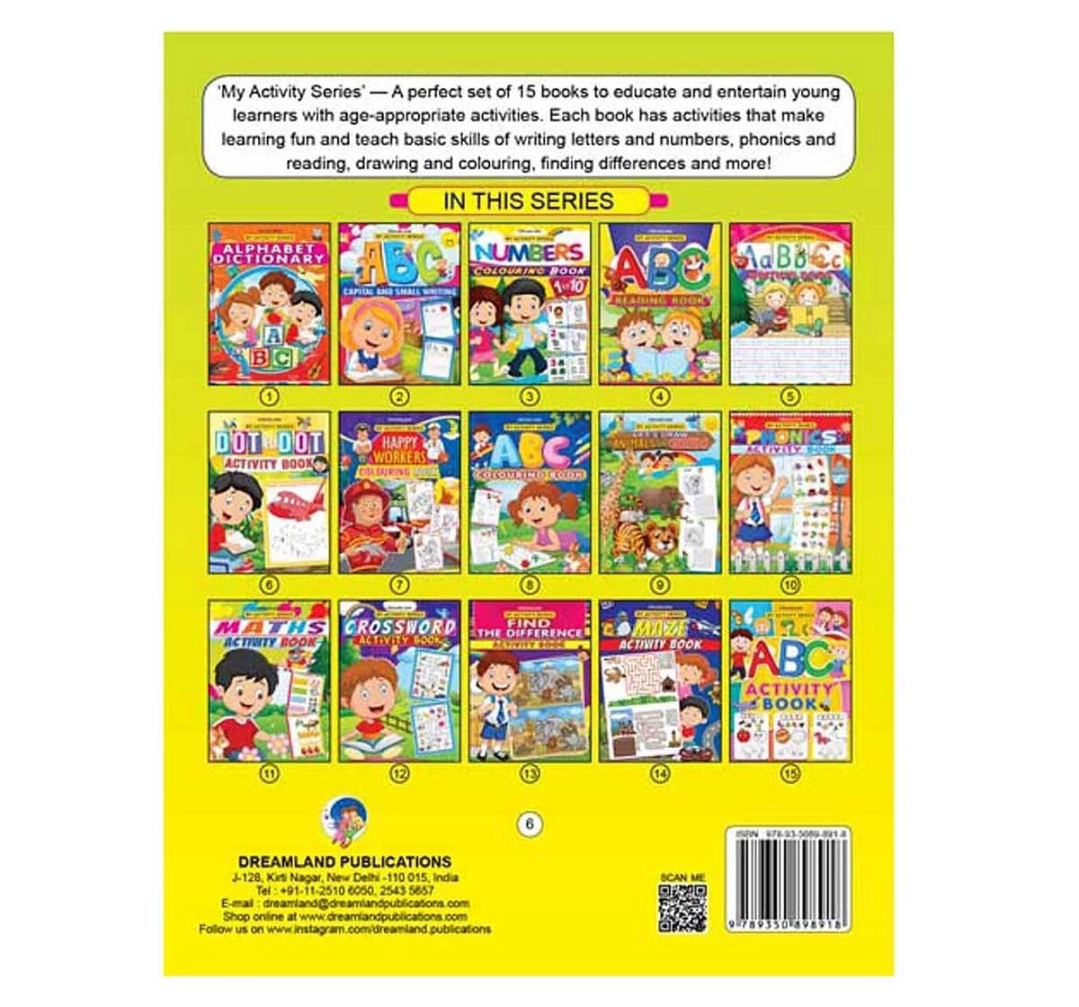 Dreamland Paper Back Dot To Dot Activity Book for kids 3Y+, Multicolour