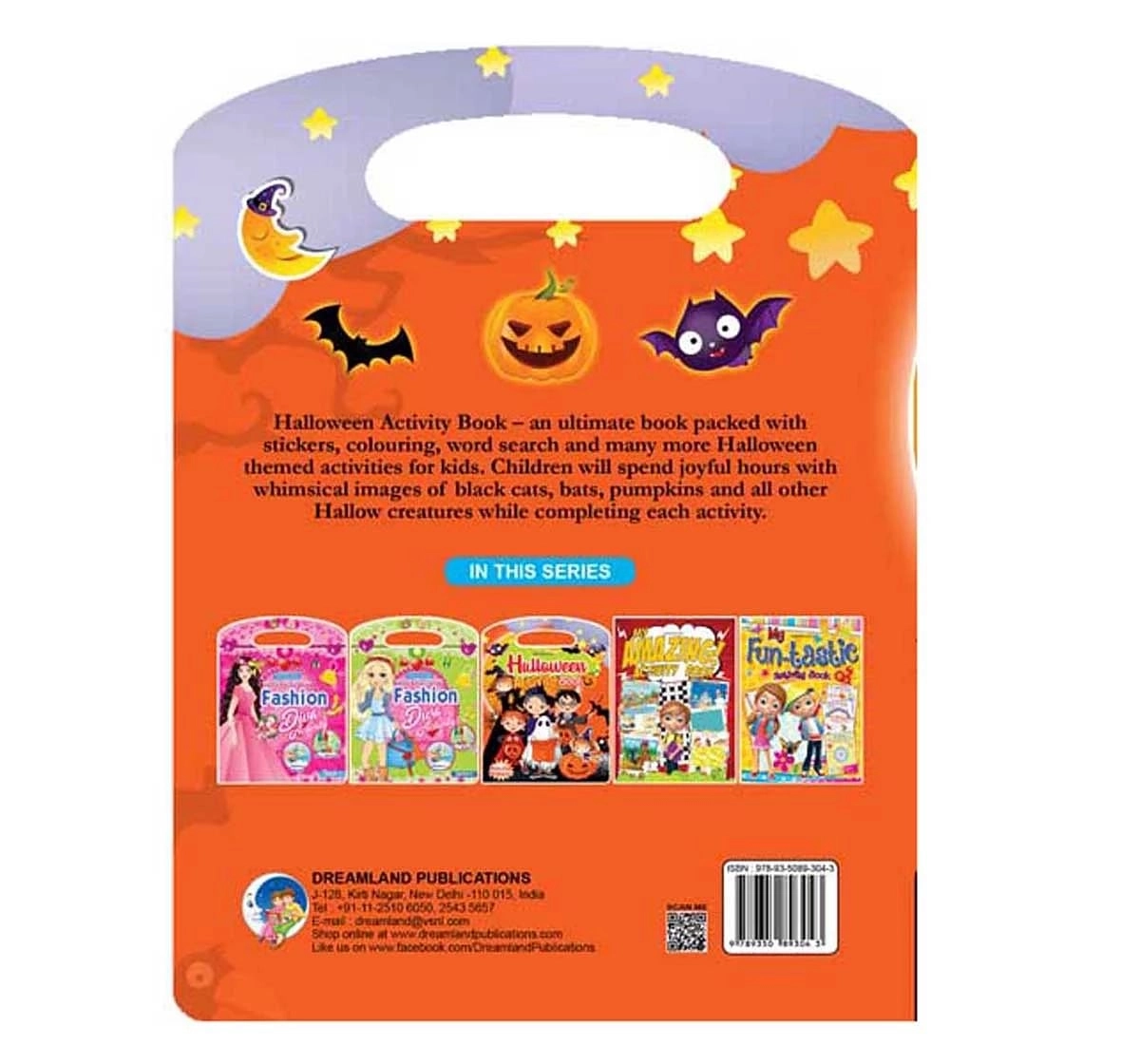 Dreamland Paper Back Halloween Activity Book for kids 3Y+, Multicolour
