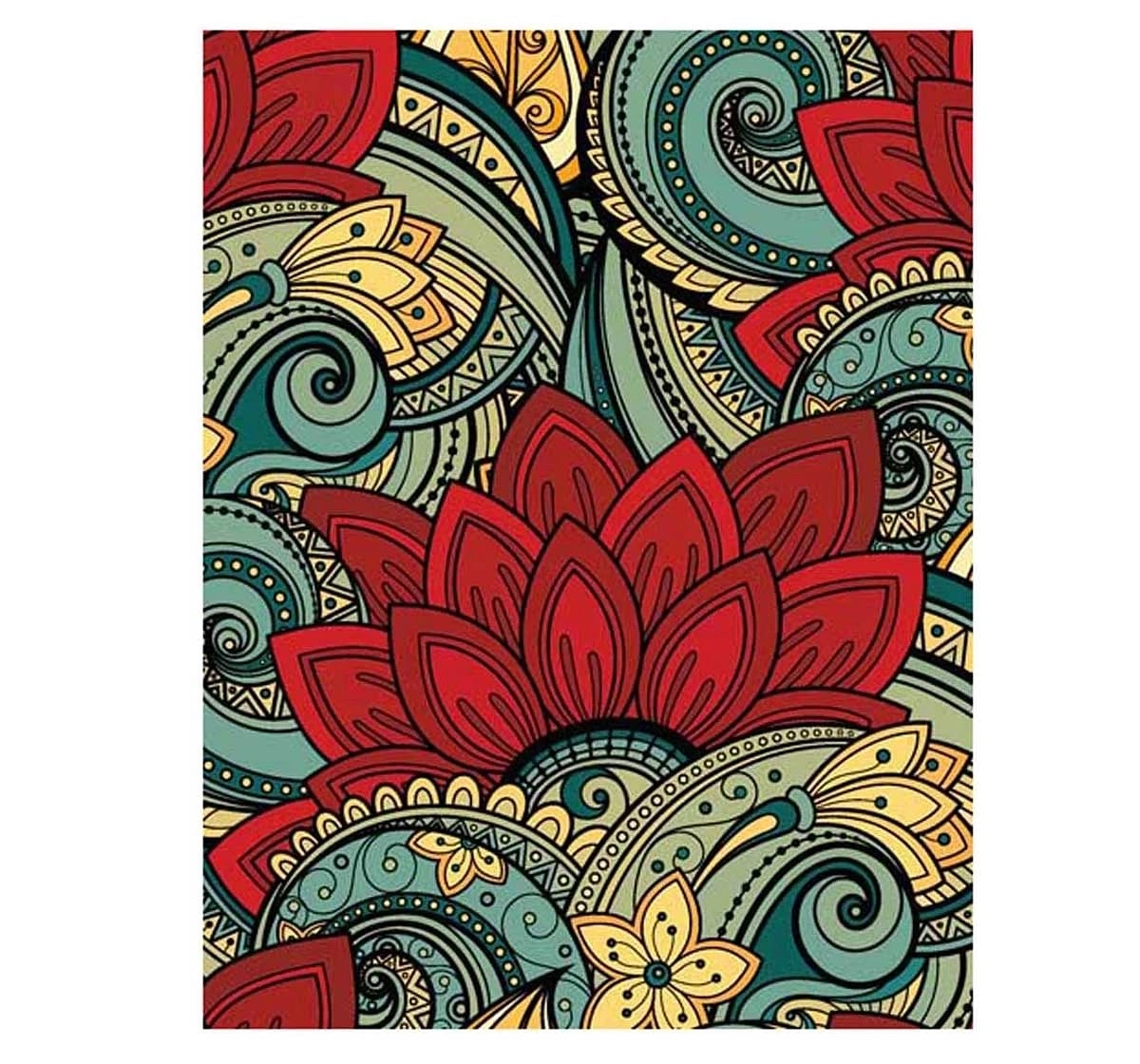 Dreamland Paper Back Extreme Colour Flowers Colouring Books for kids 3Y+, Multicolour