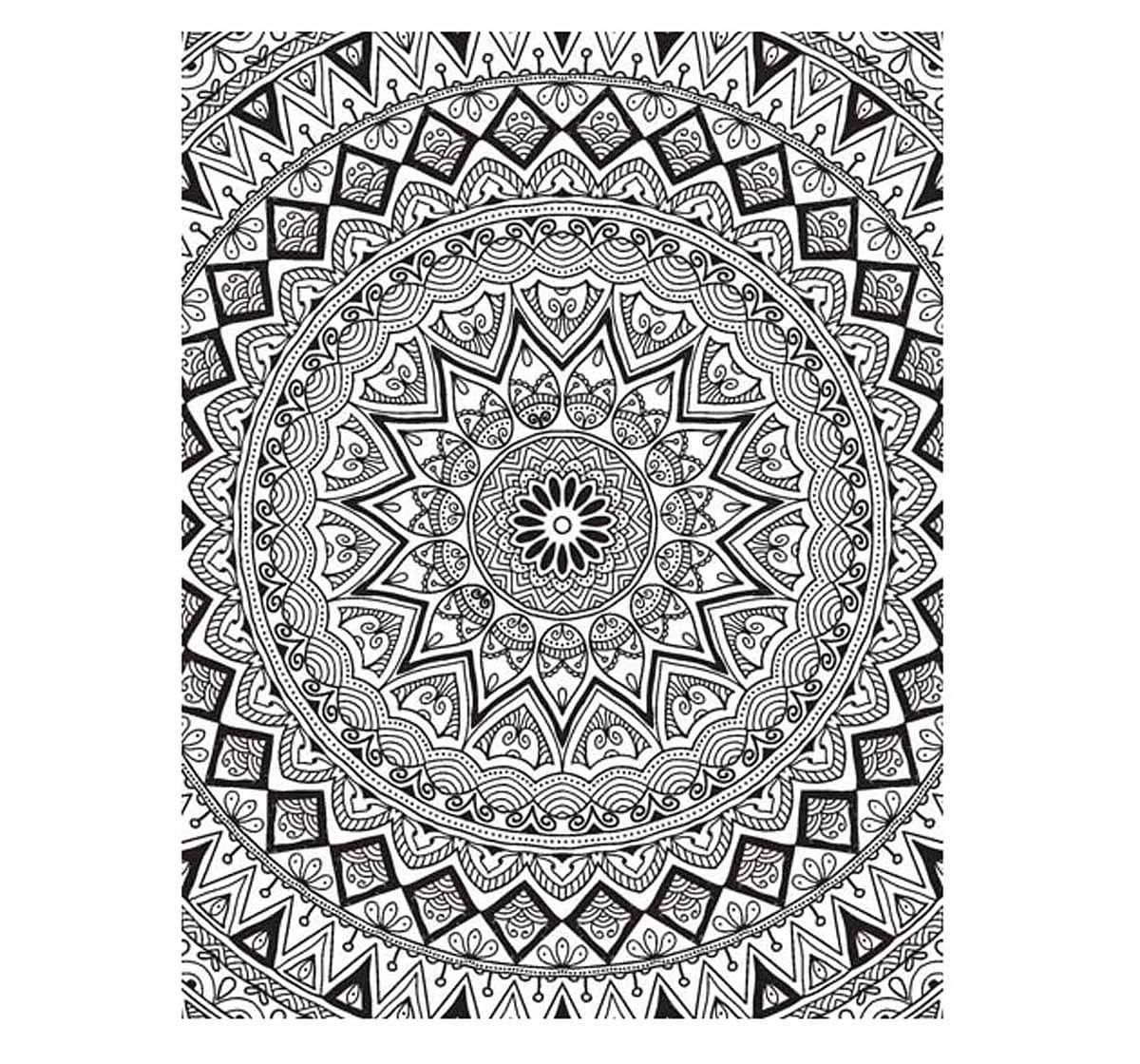 Dreamland Paper Back Extreme Colour Mandala Colouring Books for kids 3Y+, Multicolour