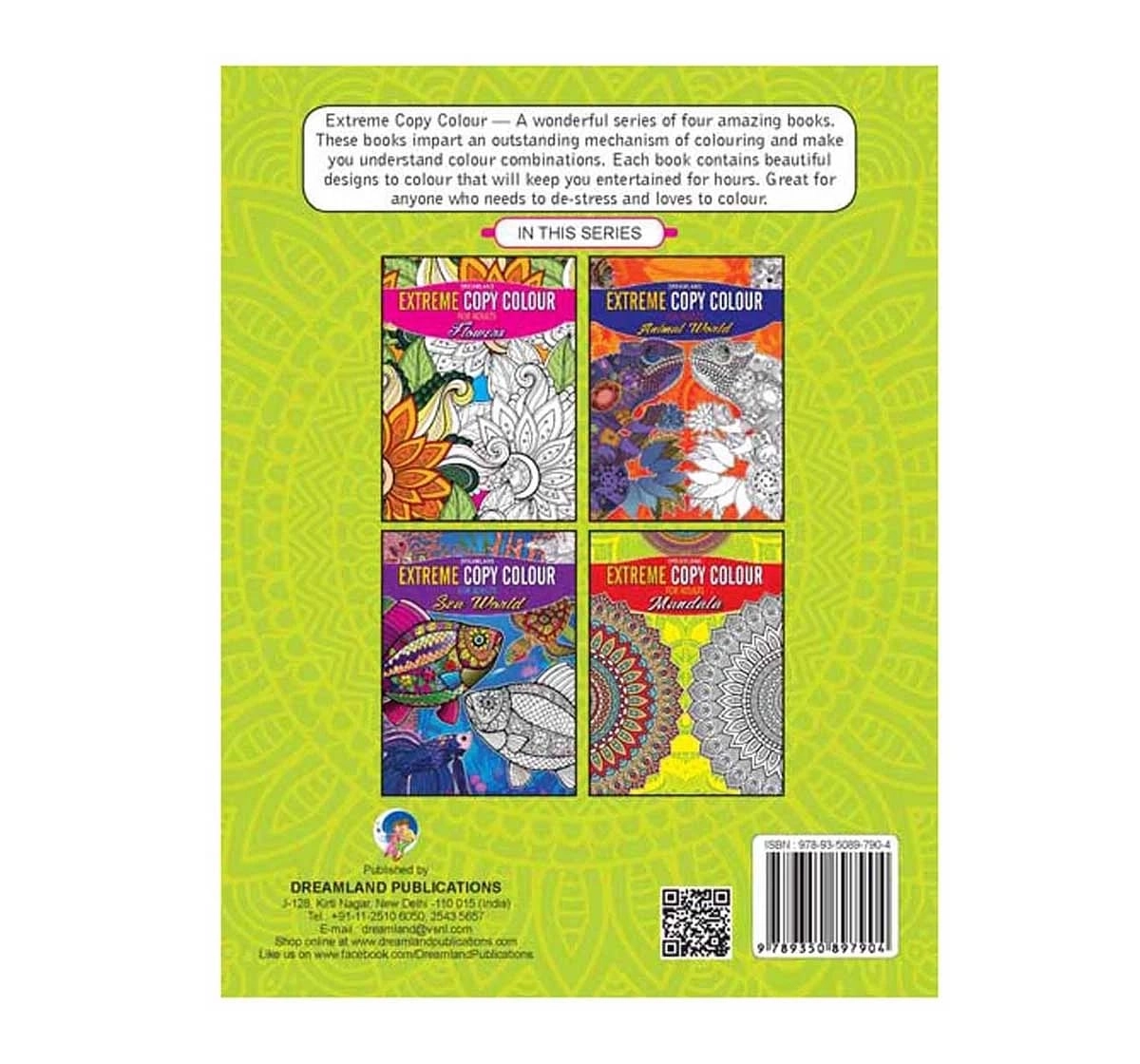 Dreamland Paper Back Extreme Colour Mandala Colouring Books for kids 3Y+, Multicolour