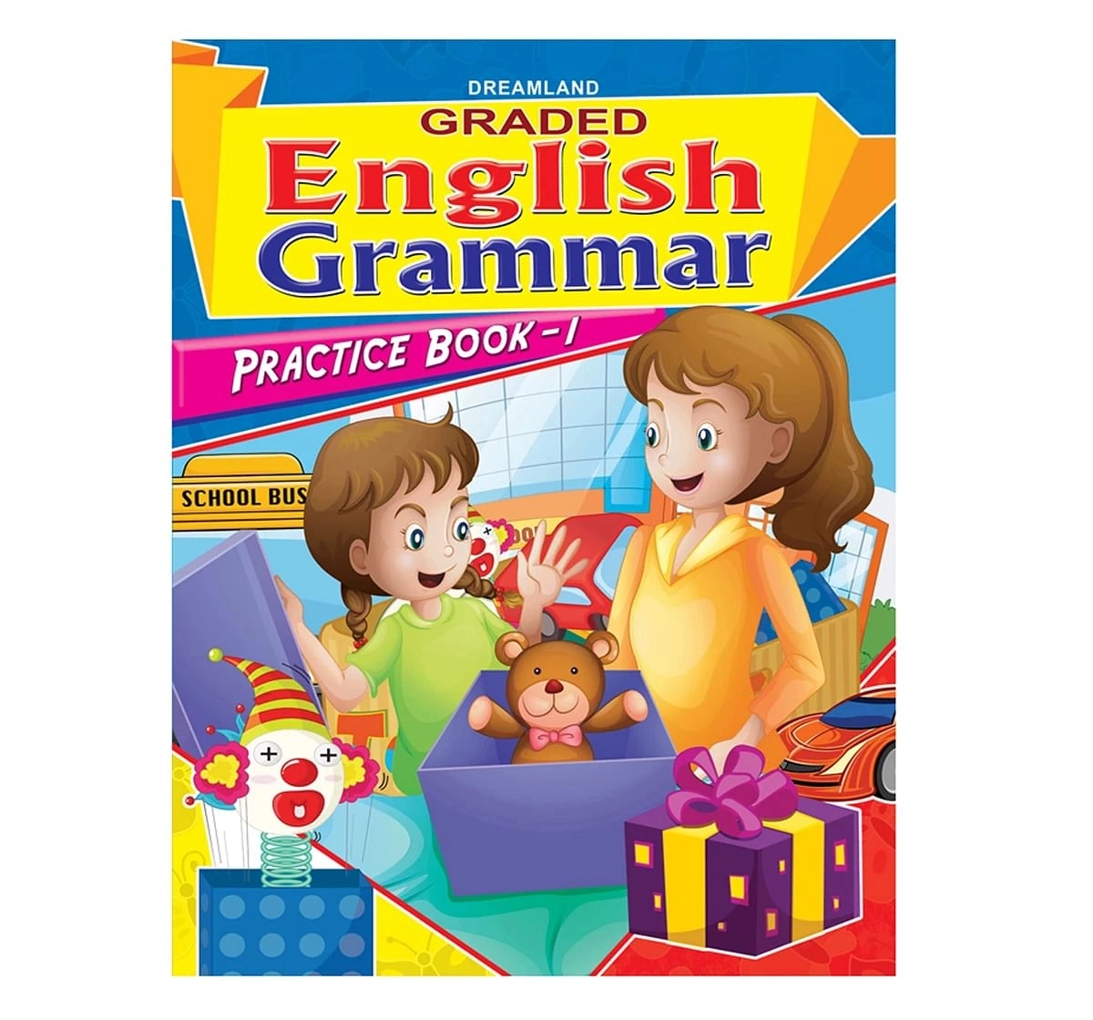 Dreamland Paper Back English Grammar Practice Part 1 School Textbooks for kids 5Y+, Multicolour