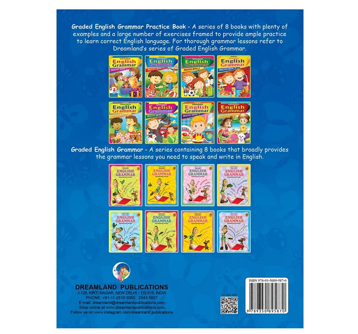 Dreamland Paper Back English Grammar Practice Part 1 School Textbooks for kids 5Y+, Multicolour