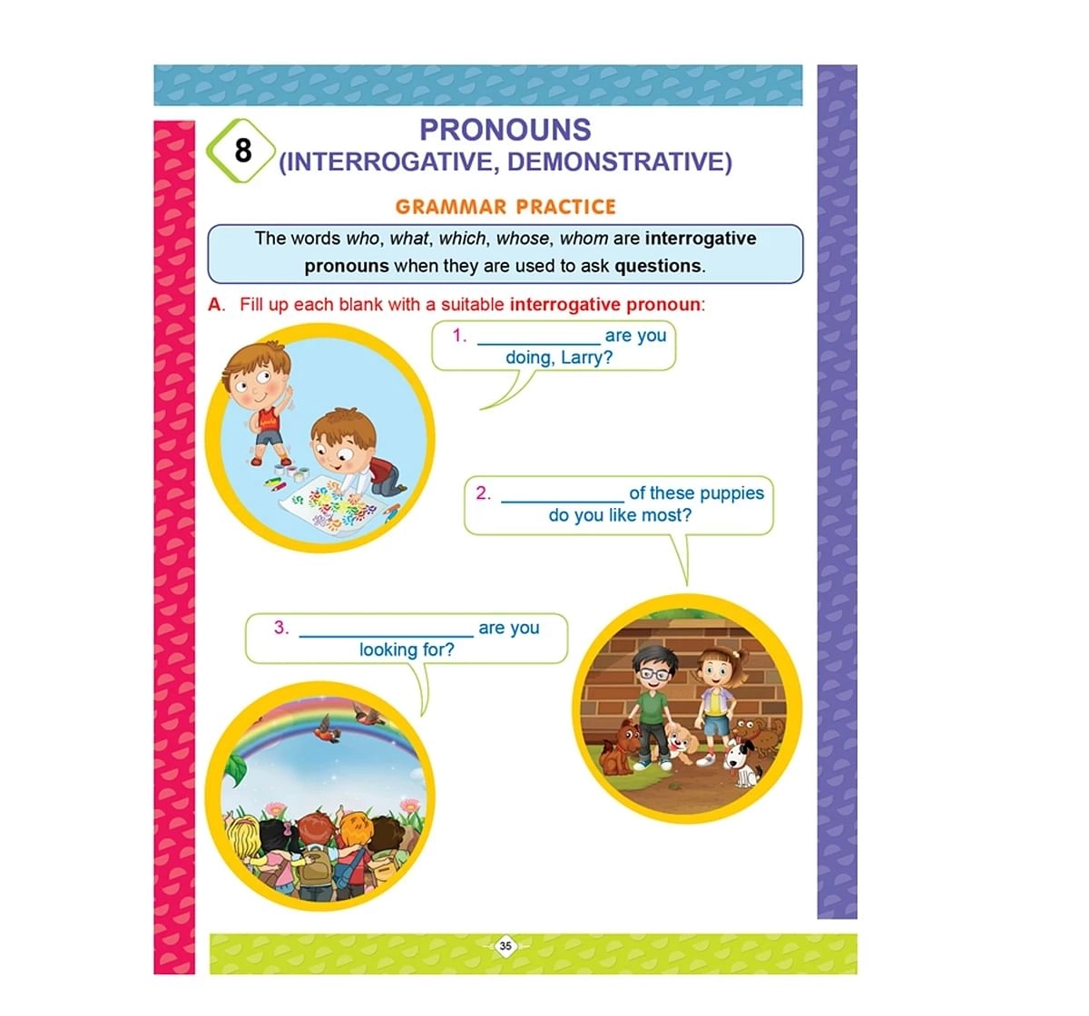 Dreamland Paper Back English Grammar Practice Part 4 School Textbooks for kids 5Y+, Multicolour
