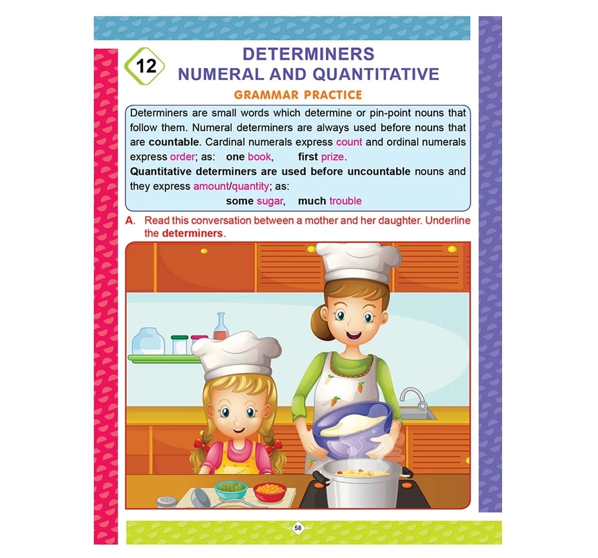 Dreamland Paper Back English Grammar Practice Part 4 School Textbooks for kids 5Y+, Multicolour