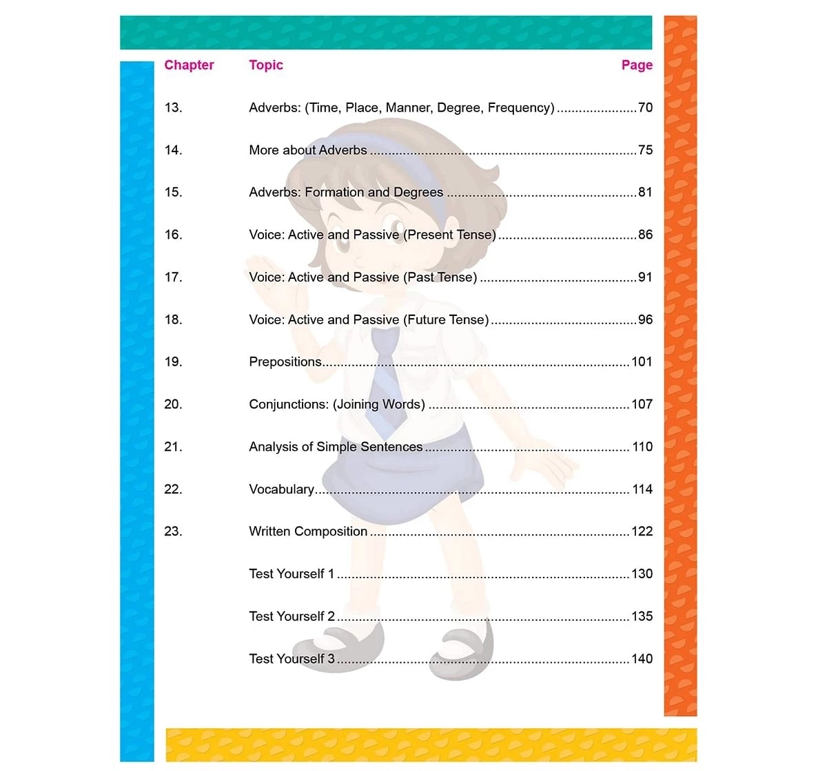 Dreamland Paper Back English Grammar Practice Part 5 School Textbooks for kids 5Y+, Multicolour